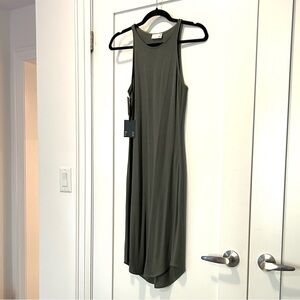 BNWT Wilfred Midi Chrissy Dress in Dark Green